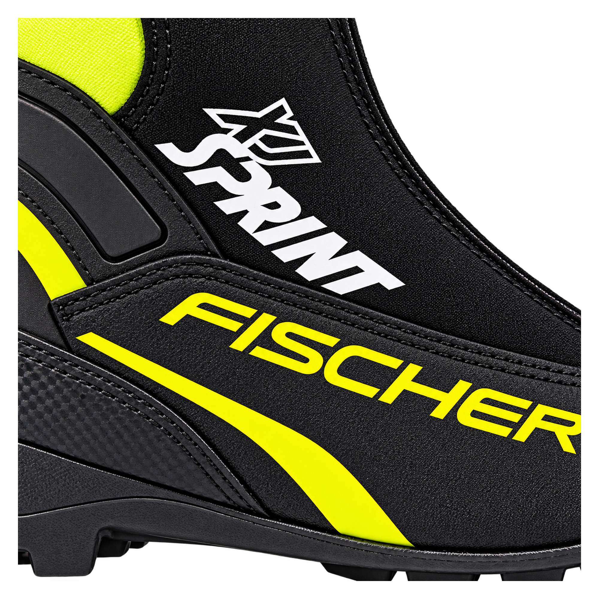 Dětské boty na běžky Fischer XJ Sprint – Black/Yellow, EU 33
